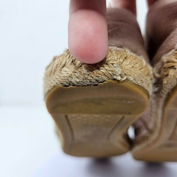 Tory Burch Poppy Espadrille Flats Shoes Pink Women’s Size 6 Preppy Spring Summer - Picture 12 of 15